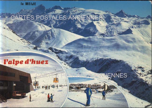 Cartes postales anciennes > CARTES POSTALES > carte postale ancienne > cartes-postales-ancienne.com Auvergne rhone alpes Isere L Alpe D Huez