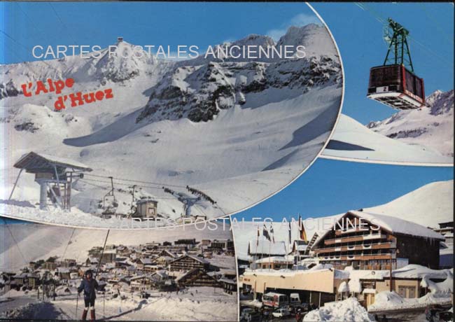 Cartes postales anciennes > CARTES POSTALES > carte postale ancienne > cartes-postales-ancienne.com Auvergne rhone alpes Isere L Alpe D Huez