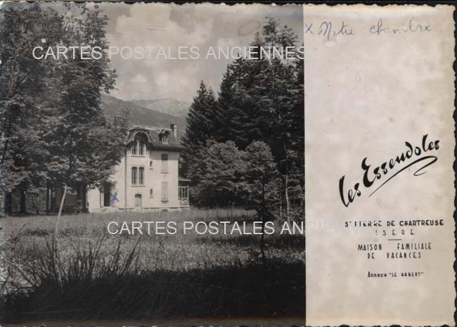 Cartes postales anciennes > CARTES POSTALES > carte postale ancienne > cartes-postales-ancienne.com Auvergne rhone alpes Isere Saint Pierre De Chartreuse