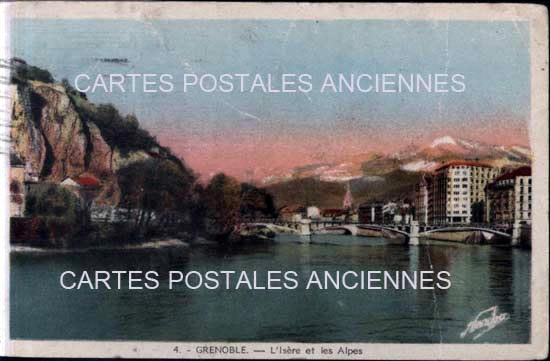 Cartes postales anciennes > CARTES POSTALES > carte postale ancienne > cartes-postales-ancienne.com Auvergne rhone alpes Isere Grenoble