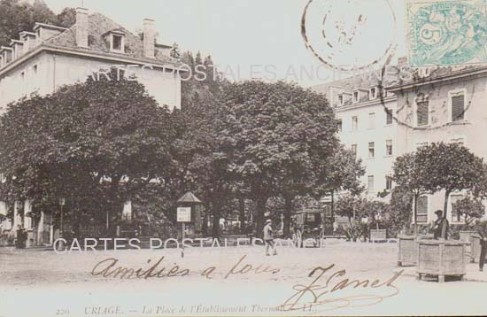 Cartes postales anciennes > CARTES POSTALES > carte postale ancienne > cartes-postales-ancienne.com Auvergne rhone alpes Isere Uriage