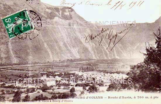 Cartes postales anciennes > CARTES POSTALES > carte postale ancienne > cartes-postales-ancienne.com Auvergne rhone alpes Isere Le Bourg D Oisans