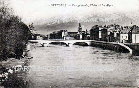 Cartes postales anciennes > CARTES POSTALES > carte postale ancienne > cartes-postales-ancienne.com Auvergne rhone alpes Isere Grenoble