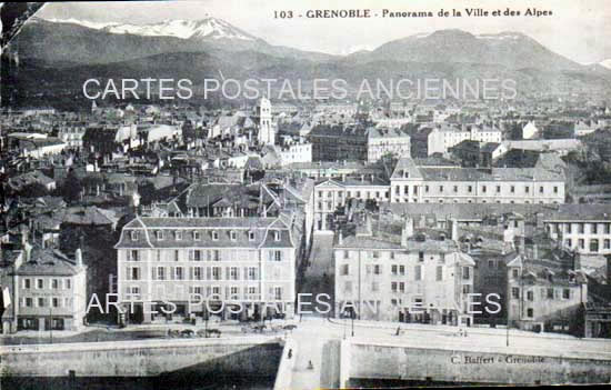 Cartes postales anciennes > CARTES POSTALES > carte postale ancienne > cartes-postales-ancienne.com Auvergne rhone alpes Isere Grenoble