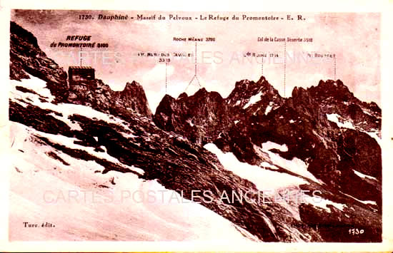 Cartes postales anciennes > CARTES POSTALES > carte postale ancienne > cartes-postales-ancienne.com Auvergne rhone alpes Isere Pelvoux