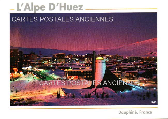 Cartes postales anciennes > CARTES POSTALES > carte postale ancienne > cartes-postales-ancienne.com Auvergne rhone alpes Isere L Alpe D Huez