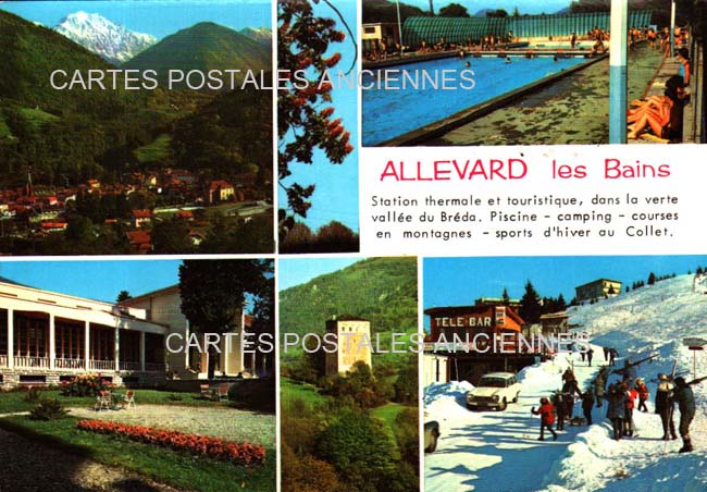 Cartes postales anciennes > CARTES POSTALES > carte postale ancienne > cartes-postales-ancienne.com Auvergne rhone alpes Isere Allevard