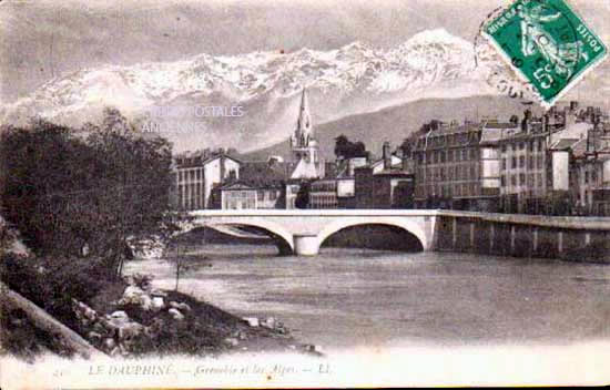 Cartes postales anciennes > CARTES POSTALES > carte postale ancienne > cartes-postales-ancienne.com Auvergne rhone alpes Isere Grenoble