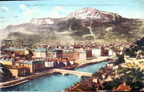 Cartes postales anciennes > CARTES POSTALES > carte postale ancienne > cartes-postales-ancienne.com Auvergne rhone alpes Isere Grenoble