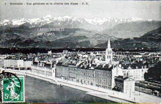 Cartes postales anciennes > CARTES POSTALES > carte postale ancienne > cartes-postales-ancienne.com Auvergne rhone alpes Isere Grenoble