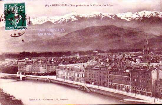 Cartes postales anciennes > CARTES POSTALES > carte postale ancienne > cartes-postales-ancienne.com Auvergne rhone alpes Isere Grenoble