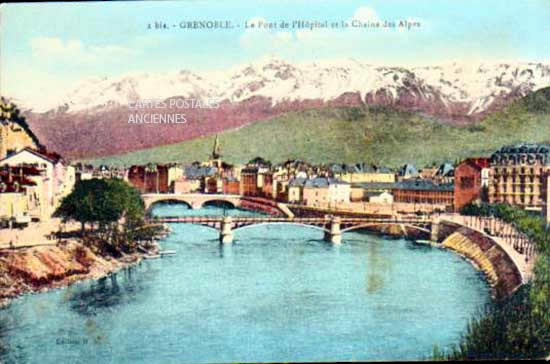 Cartes postales anciennes > CARTES POSTALES > carte postale ancienne > cartes-postales-ancienne.com Auvergne rhone alpes Isere Grenoble