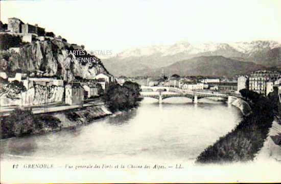 Cartes postales anciennes > CARTES POSTALES > carte postale ancienne > cartes-postales-ancienne.com Auvergne rhone alpes Isere Grenoble