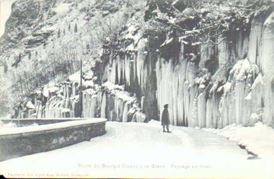 Cartes postales anciennes > CARTES POSTALES > carte postale ancienne > cartes-postales-ancienne.com Auvergne rhone alpes Isere Le Bourg D Oisans