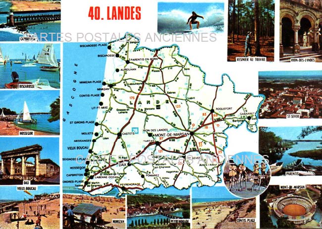 Cartes postales anciennes > CARTES POSTALES > carte postale ancienne > cartes-postales-ancienne.com Nouvelle aquitaine Landes Dax