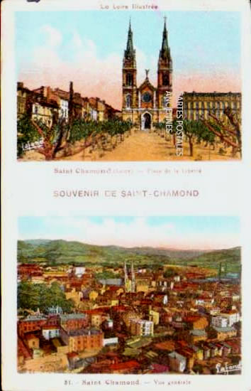 Cartes postales anciennes > CARTES POSTALES > carte postale ancienne > cartes-postales-ancienne.com Auvergne rhone alpes Loire Saint Chamond