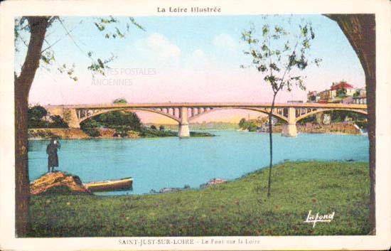 Cartes postales anciennes > CARTES POSTALES > carte postale ancienne > cartes-postales-ancienne.com Auvergne rhone alpes Loire Saint Just Sur Loire