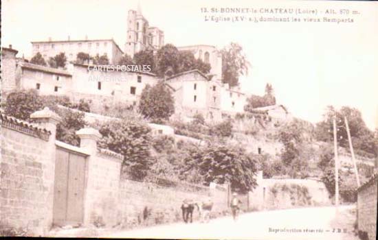 Cartes postales anciennes > CARTES POSTALES > carte postale ancienne > cartes-postales-ancienne.com Auvergne rhone alpes Loire Saint Bonnet Le Chateau