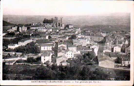 Cartes postales anciennes > CARTES POSTALES > carte postale ancienne > cartes-postales-ancienne.com Auvergne rhone alpes Loire Saint Bonnet Le Chateau