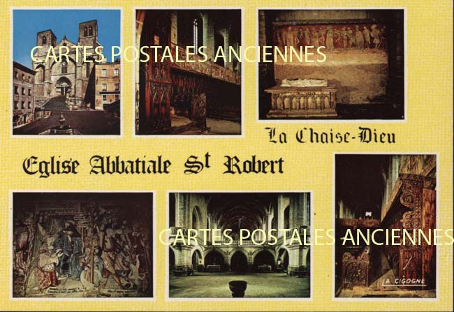 Cartes postales anciennes > CARTES POSTALES > carte postale ancienne > cartes-postales-ancienne.com Auvergne rhone alpes Haute loire La Chaise Dieu