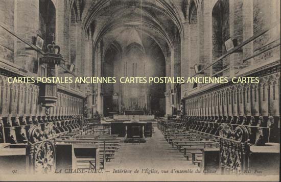 Cartes postales anciennes > CARTES POSTALES > carte postale ancienne > cartes-postales-ancienne.com Auvergne rhone alpes Haute loire La Chaise Dieu