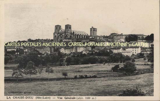 Cartes postales anciennes > CARTES POSTALES > carte postale ancienne > cartes-postales-ancienne.com Auvergne rhone alpes Haute loire La Chaise Dieu