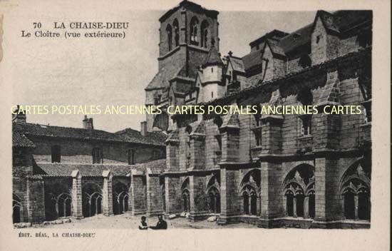 Cartes postales anciennes > CARTES POSTALES > carte postale ancienne > cartes-postales-ancienne.com Auvergne rhone alpes Haute loire La Chaise Dieu