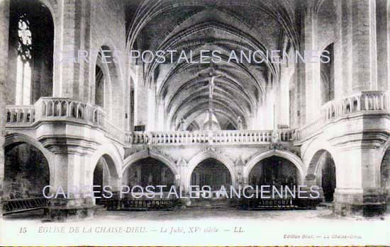 Cartes postales anciennes > CARTES POSTALES > carte postale ancienne > cartes-postales-ancienne.com Auvergne rhone alpes Haute loire La Chaise Dieu