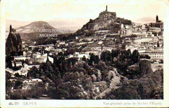 Cartes postales anciennes > CARTES POSTALES > carte postale ancienne > cartes-postales-ancienne.com Auvergne rhone alpes Haute loire Le Puy En Velay