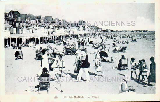 Cartes postales anciennes > CARTES POSTALES > carte postale ancienne > cartes-postales-ancienne.com Pays de la loire Loire atlantique La Baule Escoublac