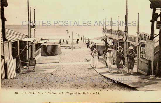 Cartes postales anciennes > CARTES POSTALES > carte postale ancienne > cartes-postales-ancienne.com Pays de la loire Loire atlantique La Baule Escoublac