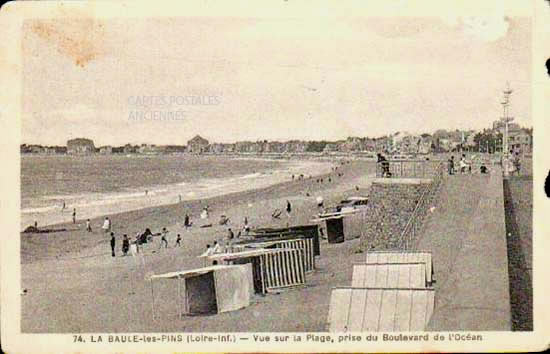 Cartes postales anciennes > CARTES POSTALES > carte postale ancienne > cartes-postales-ancienne.com Pays de la loire Loire atlantique La Baule Escoublac