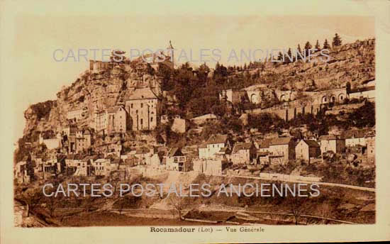 Cartes postales anciennes > CARTES POSTALES > carte postale ancienne > cartes-postales-ancienne.com Occitanie Lot Rocamadour