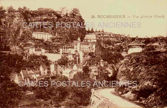 Cartes postales anciennes > CARTES POSTALES > carte postale ancienne > cartes-postales-ancienne.com Occitanie Lot Rocamadour