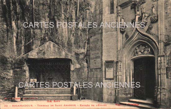 Cartes postales anciennes > CARTES POSTALES > carte postale ancienne > cartes-postales-ancienne.com Occitanie Lot Rocamadour