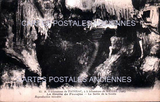 Cartes postales anciennes > CARTES POSTALES > carte postale ancienne > cartes-postales-ancienne.com Occitanie Lot Padirac