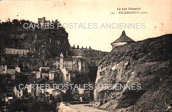 Cartes postales anciennes > CARTES POSTALES > carte postale ancienne > cartes-postales-ancienne.com Occitanie Lot Rocamadour