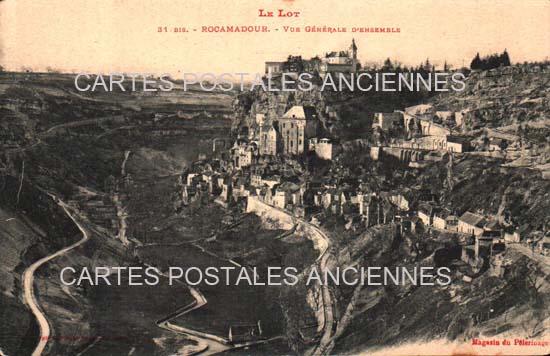 Cartes postales anciennes > CARTES POSTALES > carte postale ancienne > cartes-postales-ancienne.com Occitanie Lot Rocamadour