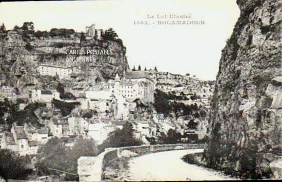 Cartes postales anciennes > CARTES POSTALES > carte postale ancienne > cartes-postales-ancienne.com Occitanie Lot Rocamadour