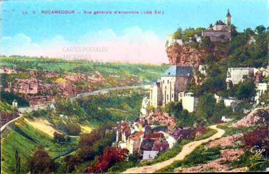 Cartes postales anciennes > CARTES POSTALES > carte postale ancienne > cartes-postales-ancienne.com Occitanie Lot Rocamadour