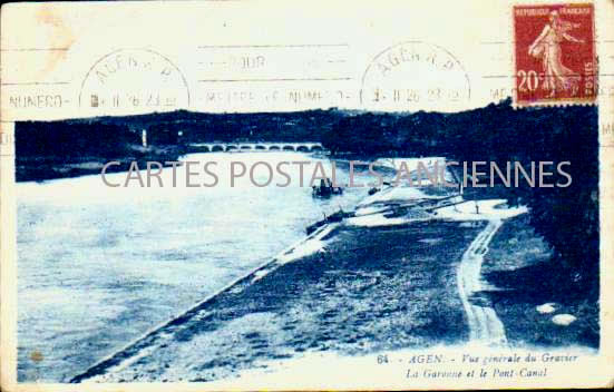 Cartes postales anciennes > CARTES POSTALES > carte postale ancienne > cartes-postales-ancienne.com Nouvelle aquitaine Lot et garonne Agen