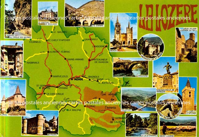 Cartes postales anciennes > CARTES POSTALES > carte postale ancienne > cartes-postales-ancienne.com Occitanie Lozere