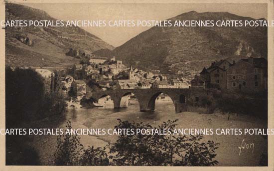 Cartes postales anciennes > CARTES POSTALES > carte postale ancienne > cartes-postales-ancienne.com Occitanie Lozere Sainte Enimie