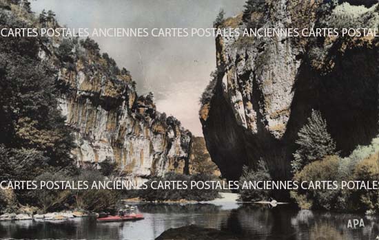 Cartes postales anciennes > CARTES POSTALES > carte postale ancienne > cartes-postales-ancienne.com Occitanie Lozere Sainte Enimie