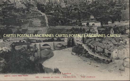 Cartes postales anciennes > CARTES POSTALES > carte postale ancienne > cartes-postales-ancienne.com Occitanie Lozere Sainte Enimie