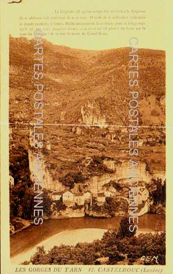 Cartes postales anciennes > CARTES POSTALES > carte postale ancienne > cartes-postales-ancienne.com Occitanie Lozere Sainte Enimie