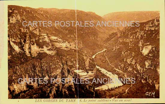 Cartes postales anciennes > CARTES POSTALES > carte postale ancienne > cartes-postales-ancienne.com Occitanie Lozere Sainte Enimie