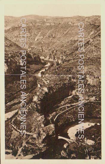 Cartes postales anciennes > CARTES POSTALES > carte postale ancienne > cartes-postales-ancienne.com Occitanie Lozere Sainte Enimie