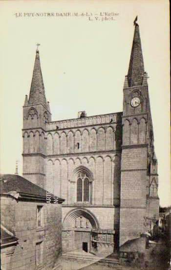 Cartes postales anciennes > CARTES POSTALES > carte postale ancienne > cartes-postales-ancienne.com Pays de la loire Maine et loire Le Puy Notre Dame