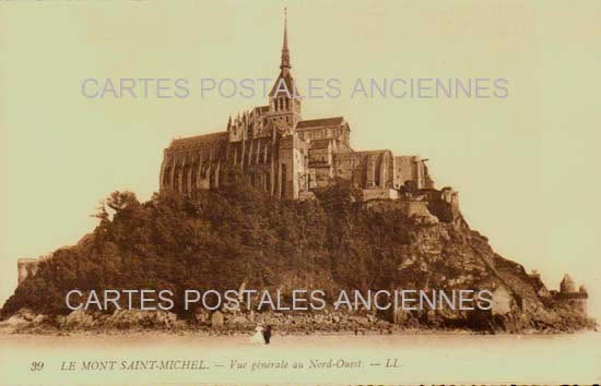 Cartes postales anciennes > CARTES POSTALES > carte postale ancienne > cartes-postales-ancienne.com Normandie Le Mont Saint Michel